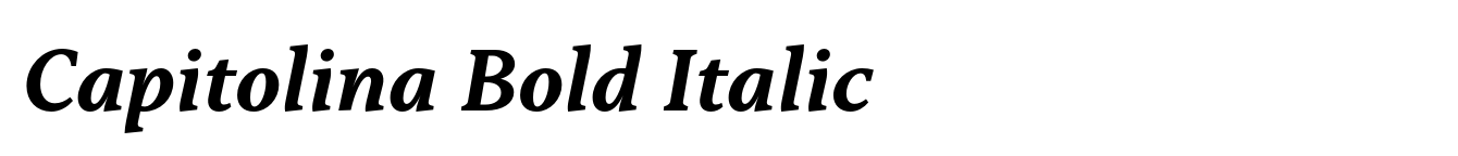Capitolina Bold Italic image